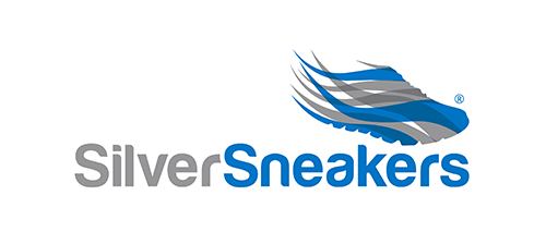 silver sneakers 로고